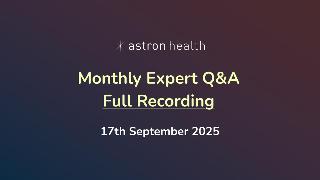 Monthly Expert Q&A – September 17, 2025